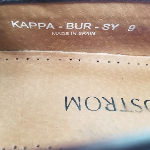 Nordstrom KAPPA Brown Leather Woven Tassel  Slip On Shoes Loafers Men's Sz 9D - Picture 11 of 11